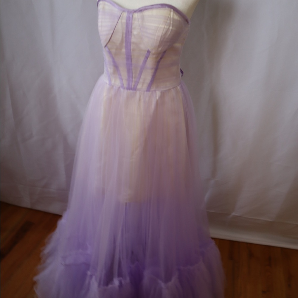 Lilac Tulle Corset Gown | Editorial Dress | Styled Shoot Gown | Size M (6/8)